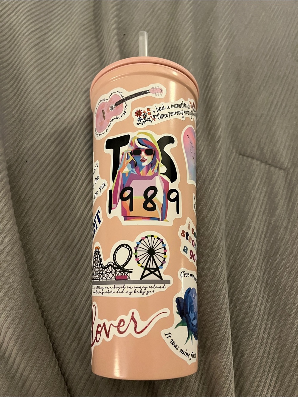 ** free with purchase from my closet.** Homemade Taylor Swift Sticker Tumbler